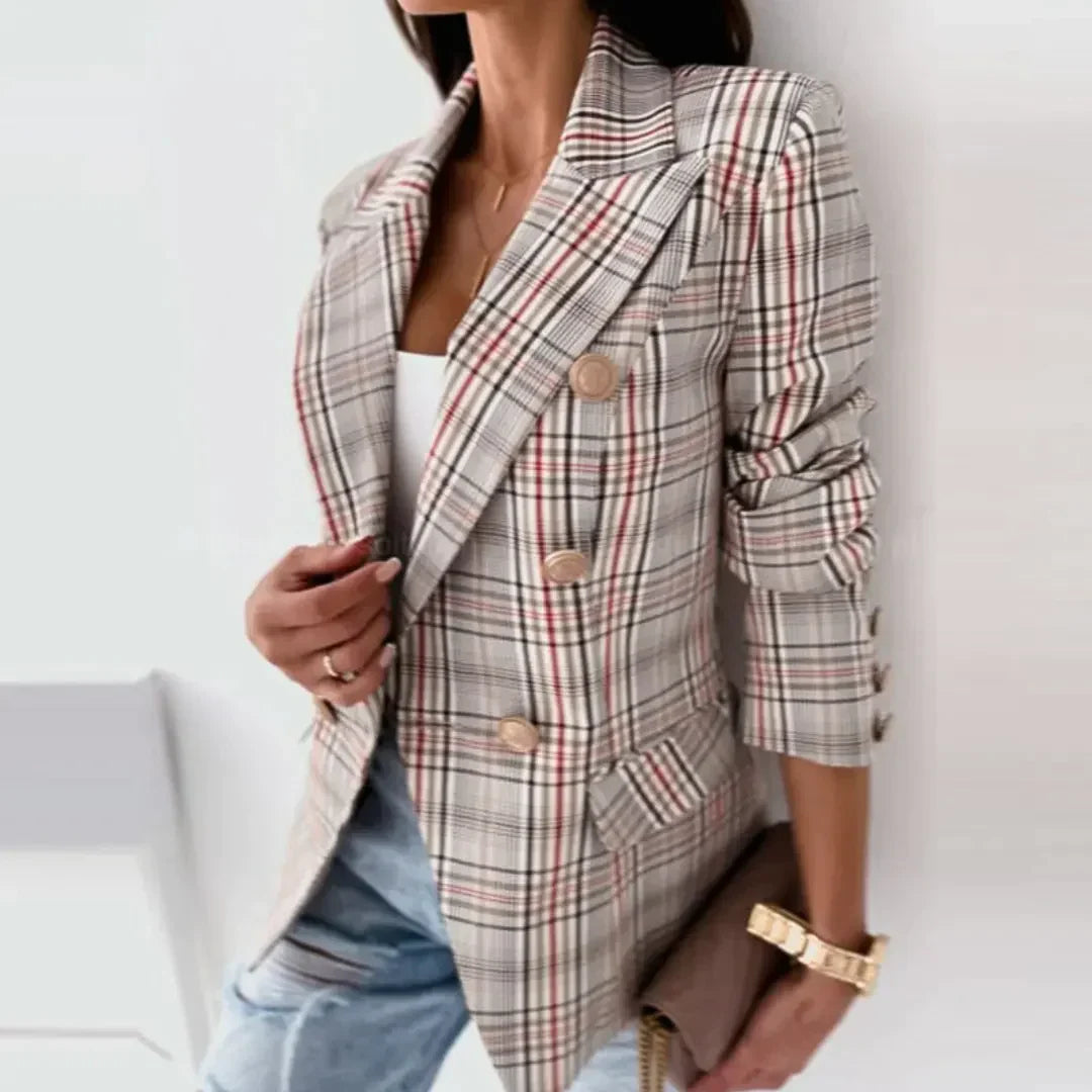 Eliza - Lässiger karierter Blazer